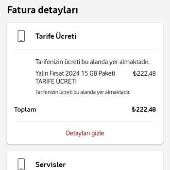 Vodafone Faturasında Beklenmeyen Artış