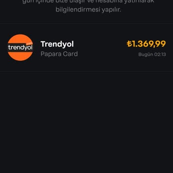 Papara'dan Trendyol İade Sorunu