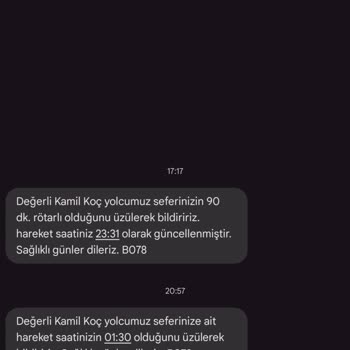 Kamil Koç Uçuş Erteleme Ve İletişim Sorunları
