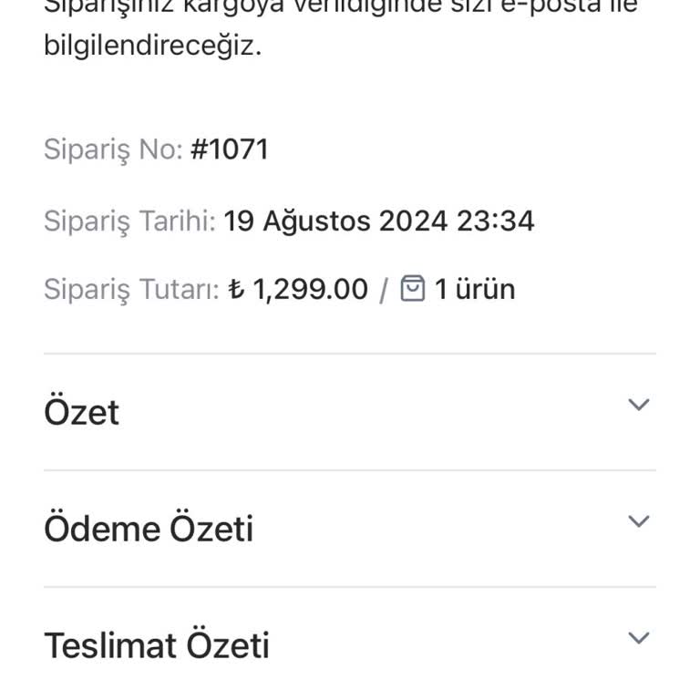 Rivomo Firması Aldığım Ürünü Kargolamıyor