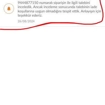 Trendyol GO Para İademi Yapmıyor