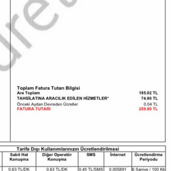 Yurt Dışında Kullanılmayan Sim Kart İçin Yüksek Fatura Şoku