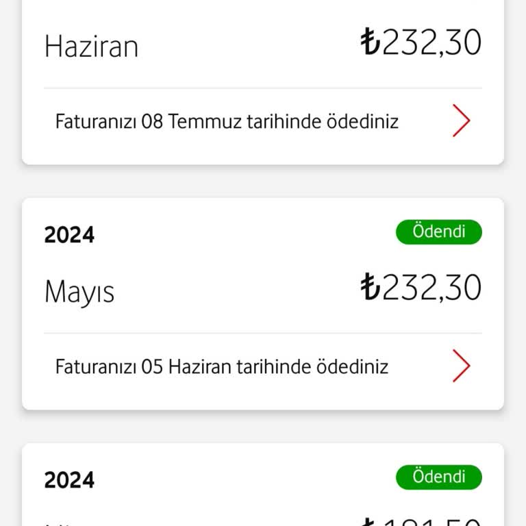 Vodafone Faturalı Tarifemde Beklenmedik Fiyat Artışı