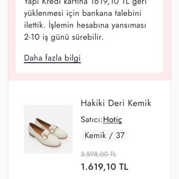 Boyner Ürünü Fiyat Artışından Dolayı İptal Etti.