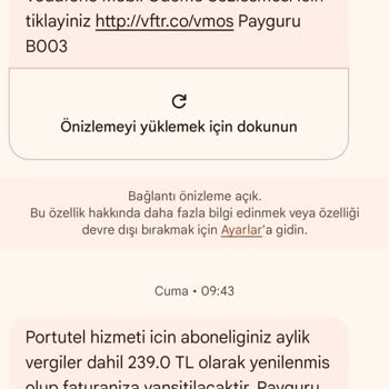 Vodafone'dan İstenmeyen Abonelik Ücreti Kesintisi