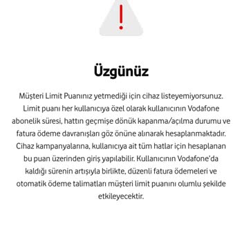 Vodafone Net Vodafone Müşteri Puanım Sıfırlandı