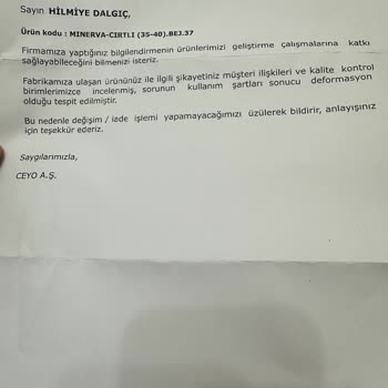 Ceyo Ürününün Arkasında Durmuyor!