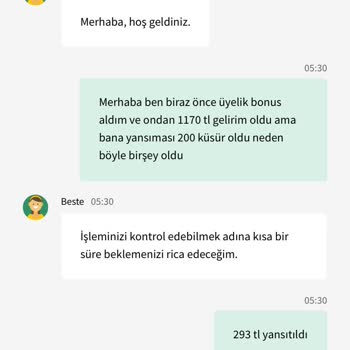 Betkolik Yanlış Bakiye Gösterilmesi