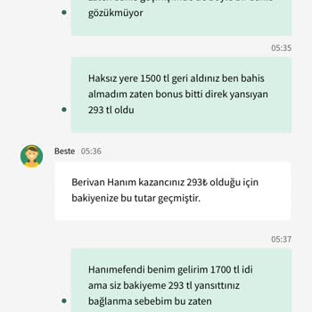Betkolik Yanlış Bakiye Gösterilmesi