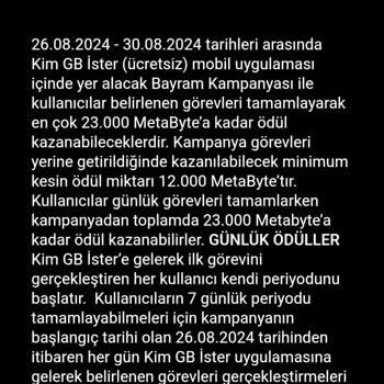 Kim GB İster Uygulaması Görev Yalanı