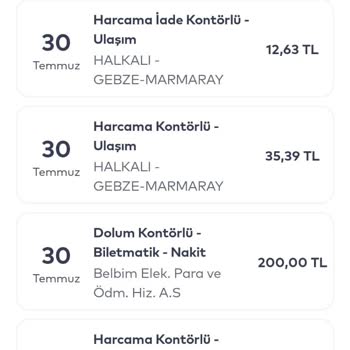 AKBİL Yükleme Otomatının Yanlış Yaptığı AKBİL Bakiye Yüklemesi.