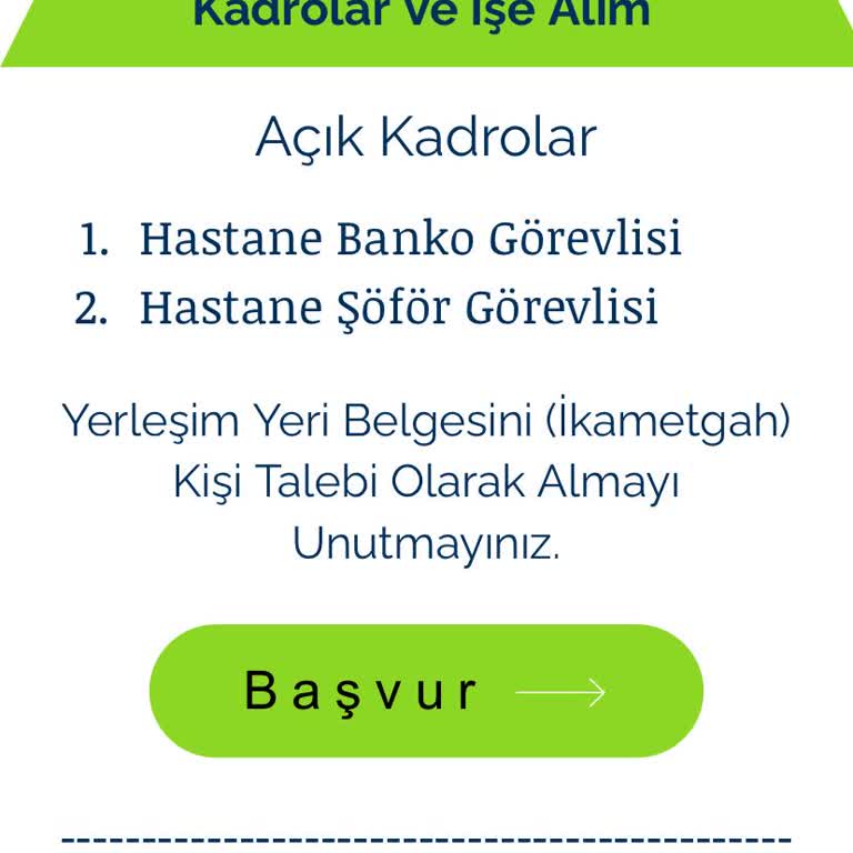 Jooble Hastane İlanı