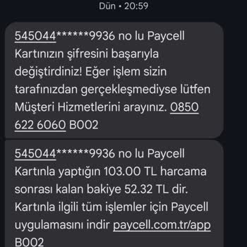 Paycell Kartım Bloke Kaldırma Ve Hesabımda Olan Para Gözükmüyor