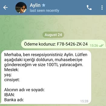 Telegram Üzerinden Gelen Şüpheli İş Teklifi Ve Kişisel Bilgi İstemi