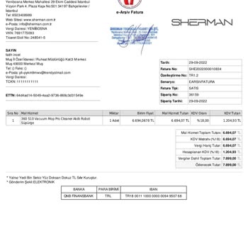 Sherman Teknoloji 360 S10 Arıza