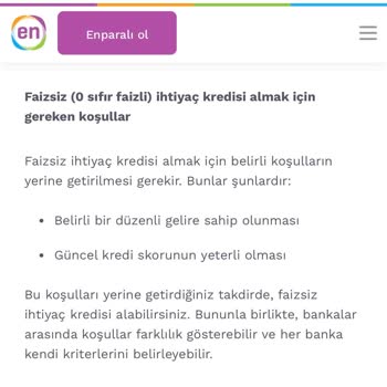 Enpara Faizsiz Kredi Başvurusunda Yaşanan Sorunlar