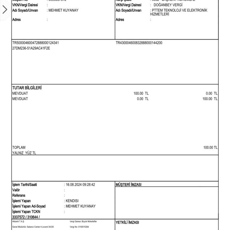 HGS Ye Yapılan Havale Sorunu