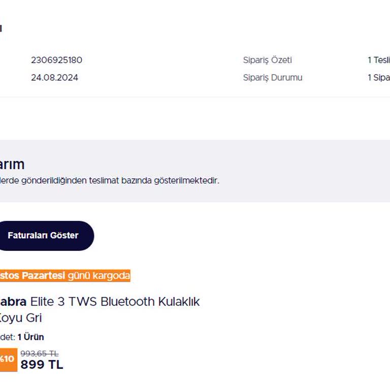 Teknosa Sipariş Gecikmesi Ve Kargoya Verilme Süresi