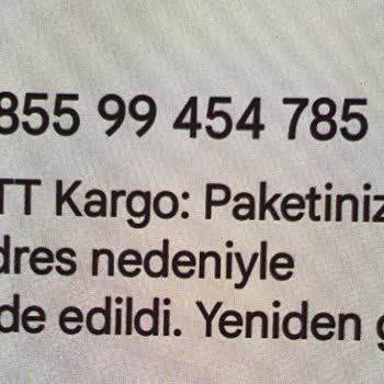 E-ticaret Marka Taklidiyle Dolandırıcılık Kamboçya'dan Bana PTT Mesajı Geliyor