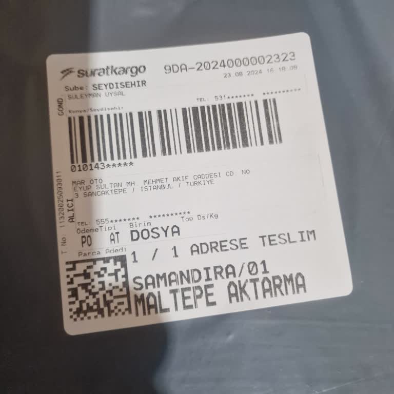 Sürat Kargo Sancaktepe Şubesi Yalan Söylüyor