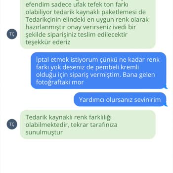 Taze Çiçek (tazecicek.com) Gönderilen Ürün Farklılığı-Müşteriye Hizmet Etmeyen Müşteri Hizmetleri