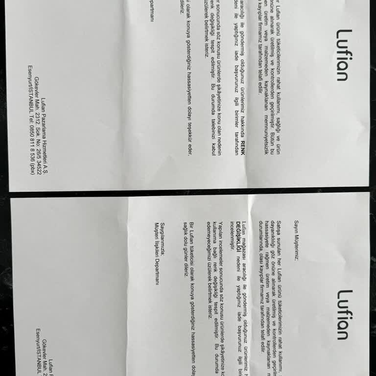 Lufian Markasının Ürün Test/inceleme İlgisi!