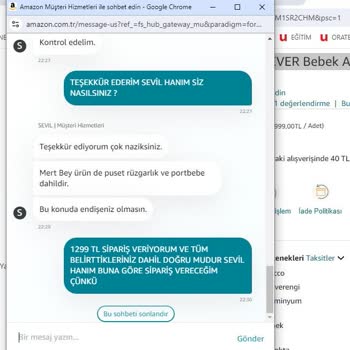 Amazon Sipariş Ve Müşteri Temsilcisi!