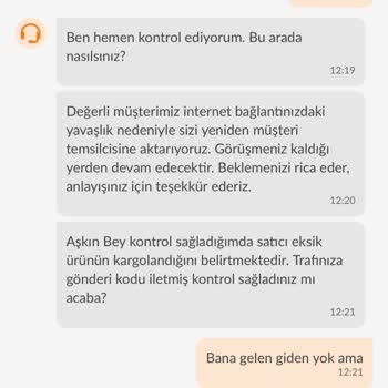 Trendyol Eksik Ürün Teslimatı