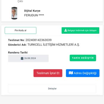 Dijital Kurye Teslimat Yapamama Problemi