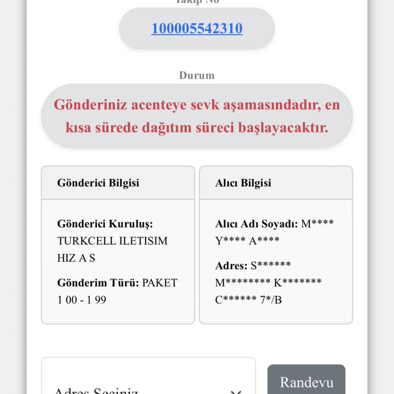 Turkcell Ve Kuryenet'in Teslim Edemediği Telefon