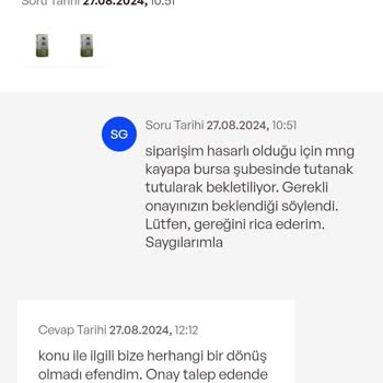 MNG Kargo İdefix Oyalama Yapıp Para İadesi Yapmıyor