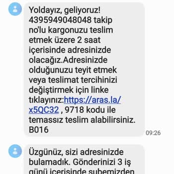 İskenderun Aras Kargo Teslimat Sorunu