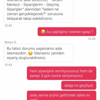 Yemeksepeti Market Yanlış Sipariş Ve Geciken Para İadesi