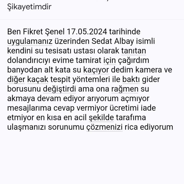Armut Uygulaması Ve Su Tesisat Ustası