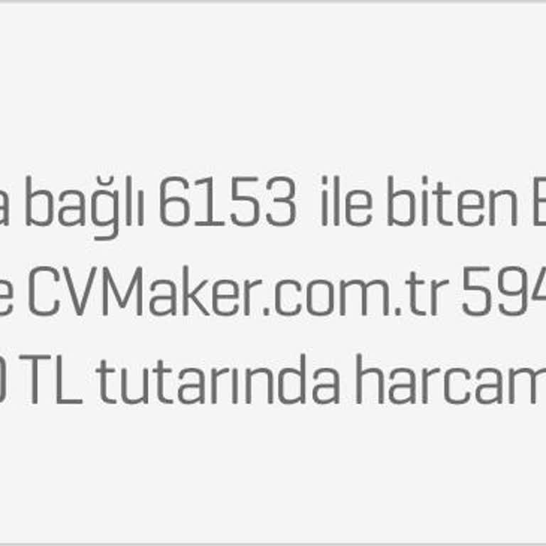 CV Maker Hesabımdan İzinsiz Para Çekti