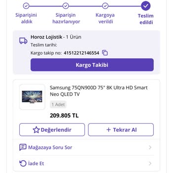 Horoz Lojistik Kargo Süreci Mağduriyeti Ve Ürünümün X Kişilere Teslimi