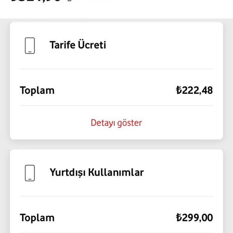 Yurt Dışı İnternet Kullanımında Vodafone'un Fahiş Ücretlendirmesi