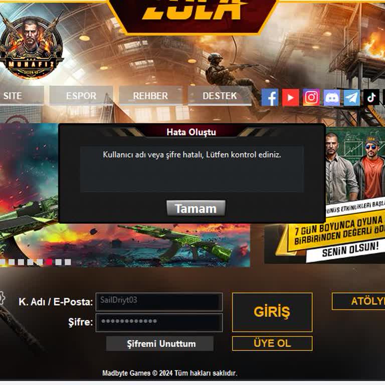 Zula Oyun Hesabım Çalındı Ve Geri Alamıyorum