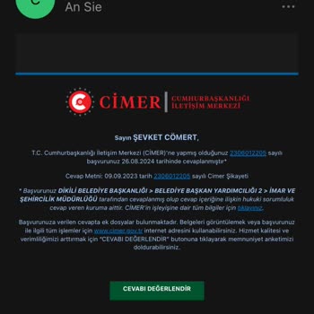 Dikili Belediyesi Fen İşleri Yapılması Gereken Yıkım Kararı