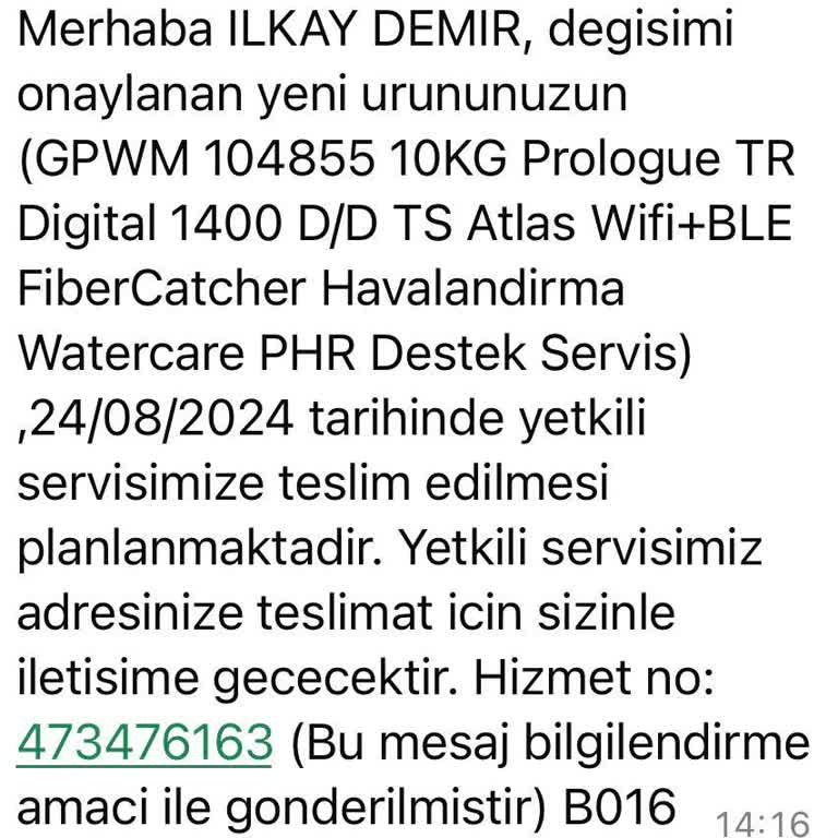 Grundig Arçelik Değişim Talebi Ve Onaylanan Ürünümün Değişmemesi