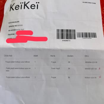 Keikei Firmasında Yaşadığım Ürün Ve İade Sorunları