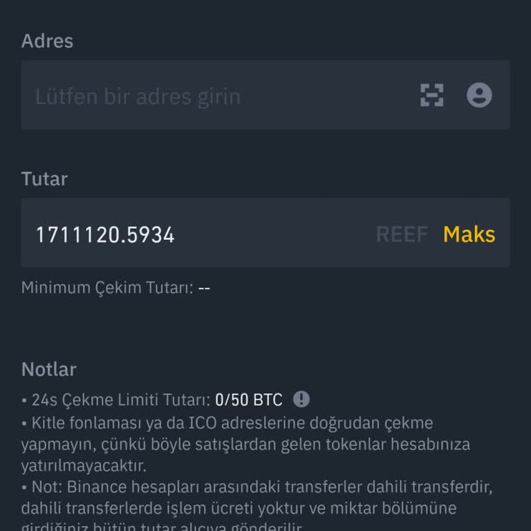 Binance TR Reef Coin Mağduriyeti: 50 Bin Tl Param Buhar Oldu!