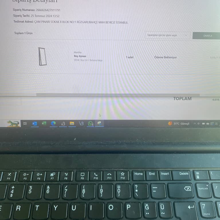 Kelebek Mobilya Ayna Siparişi Gelmedi