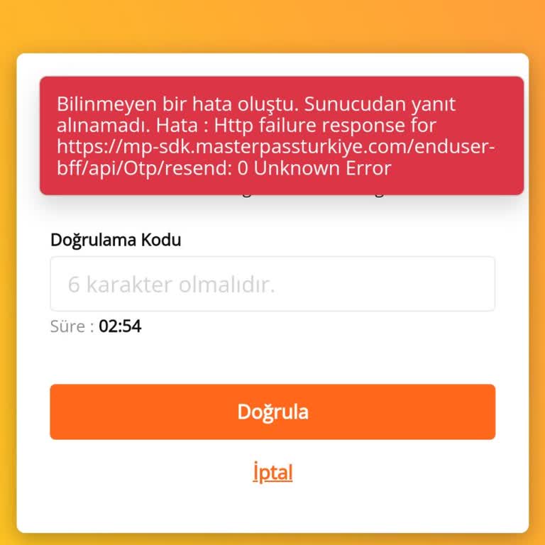 Masterpass'e Kart Ekleyemiyorum
