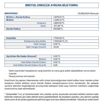 Allianz Yapı Kredi BES İptali