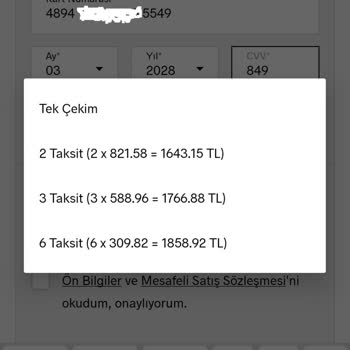 TEB Bonus Troy Kredi Kart Taksit Yapmıyor Ve Kampanya Desteklemiyor.