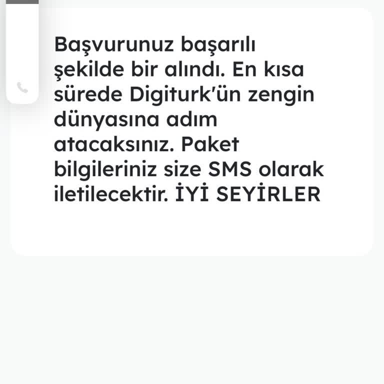 Digiturk Kurulum İçin Gelen Giden Yok