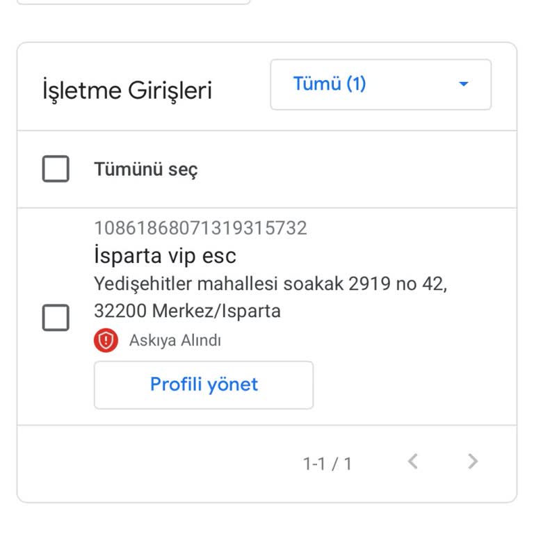 Google Hesabım İşletme Harita İşletmesi Askıya Alındı