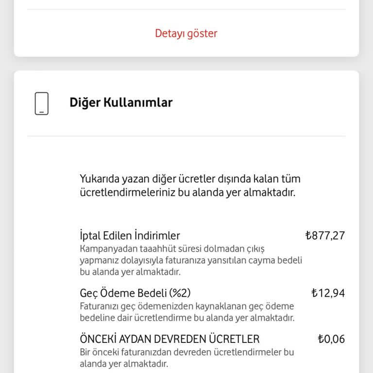 Vodafone Tarifesi ve Cayma Bedeli Sorunu