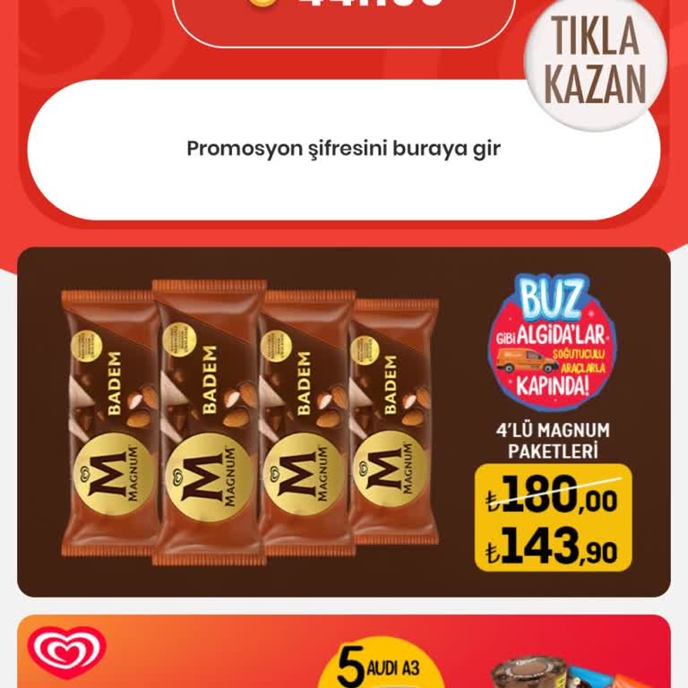 Algida Puanımı Hiçbir Yerde Kullanamıyorum